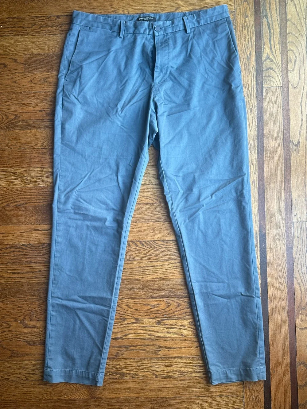 Banana Republic Slate Blue Slim Chinos 36/34